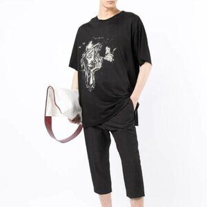 BNWT SS22 YOHJI YAMAMOTO POUR HOMME PRINTED TSHIRT 3